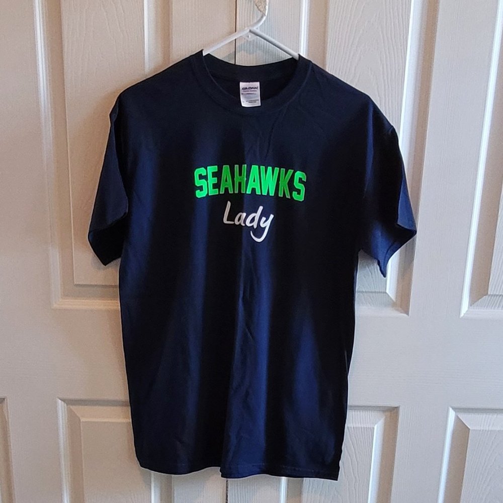 Gildan Seahawks Lady T-Shirt – New – Never Worn – Size Medium